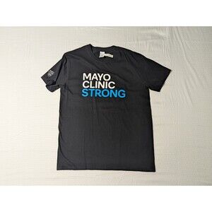 Mayo Clinic Strong Men's T-Shirt (Medium) Black/Blue/White - New w/ Tags
